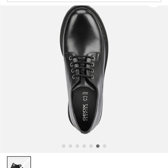 Geox Bleyze Woman black leather shoes NEW / souliers noirs GEOX Bleyze en cuir - Picture 3 of 5